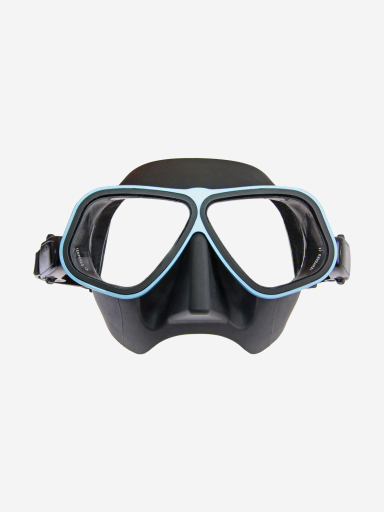 Маска FANDIVER F299 с алюминиевой рамкой, черный силикон