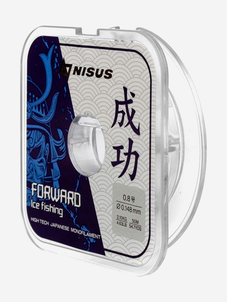 Леска для рыбалки Nisus FORWARD ICE FISHING Nylon 0,148мм, 50м, 2,1кг, прозрачный