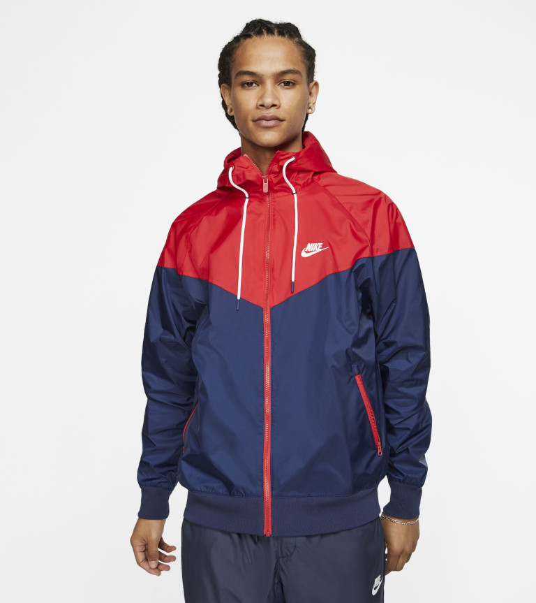 Nike windrunner red blue on sale