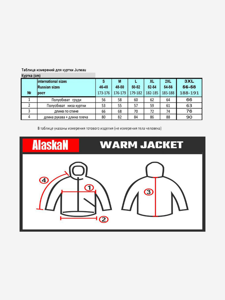 Куртка мужская Alaskan Juneau Red утепленная стеганая для рыбалки и охоты