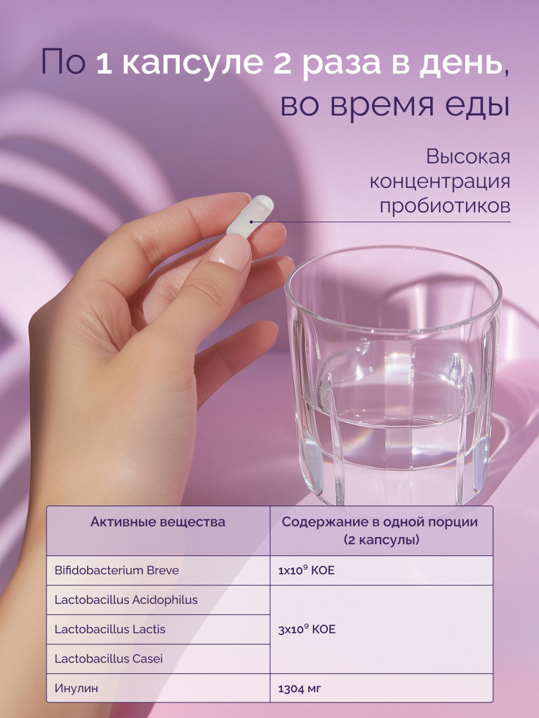 Пробиотики для женщинMedCraft, 60 капс.