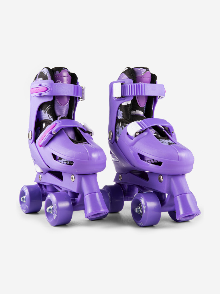 Роликовые коньки с защитой квады раздвижные