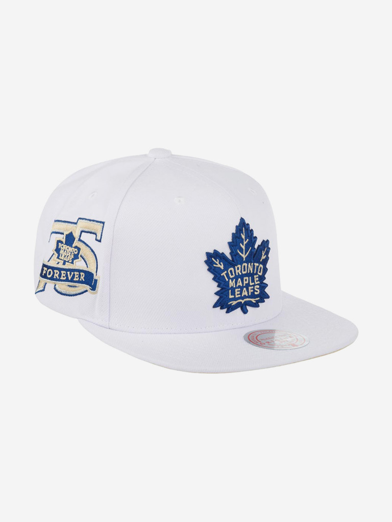 Бейсболка с прямым козырьком MITCHELL NESS HHSS5745-TMLYYPPPWHIT Toronto Maple Leafs NHL