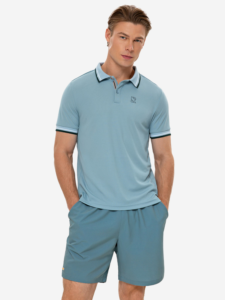 Поло мужское RAQUETA SPORT мужское Deporte, Dusty Blue