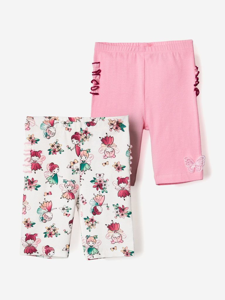 Легинсы укороченные, 2 пары в комплекте PlayToday