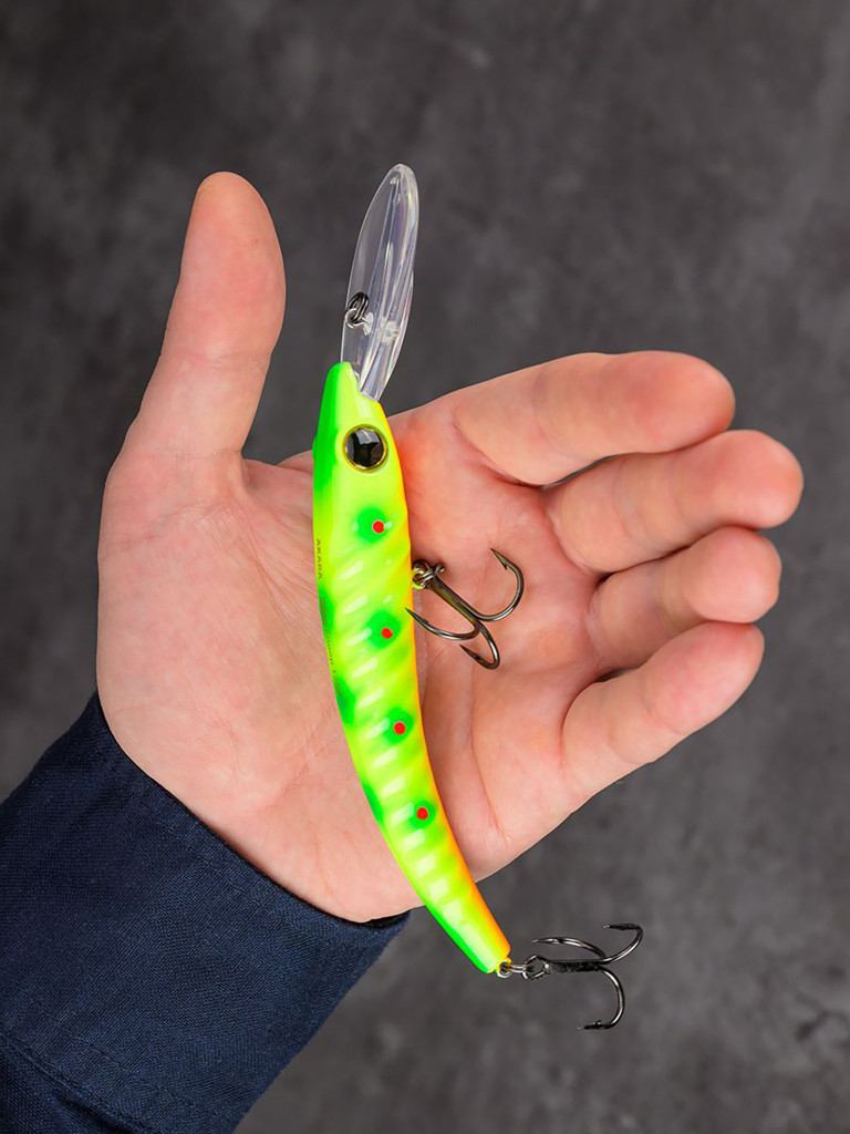 Воблер Akara Deep Snoop 120F минноу плавающий для троллинга на щуку, судака, сома 21гр A299