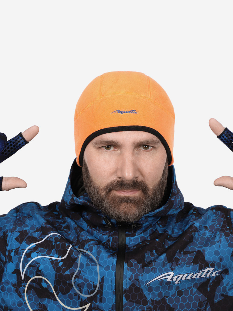 Шапка теплая softshell с флисом Aquatic Шф-09