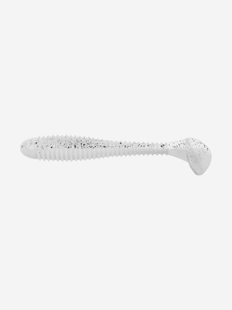 Мягкая приманка Helios Catcher, 3,55'' / 9 см, White & Sparkles, 100 шт (HS-2-002-N)