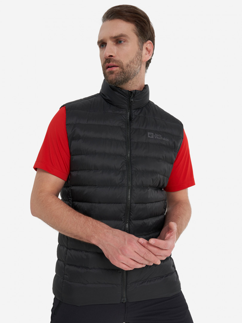 Жилет утепленный мужской Jack Wolfskin Pilvi 30828810299 Черный, размер 46,54, 56,60,58,50, 52,48, фото 2