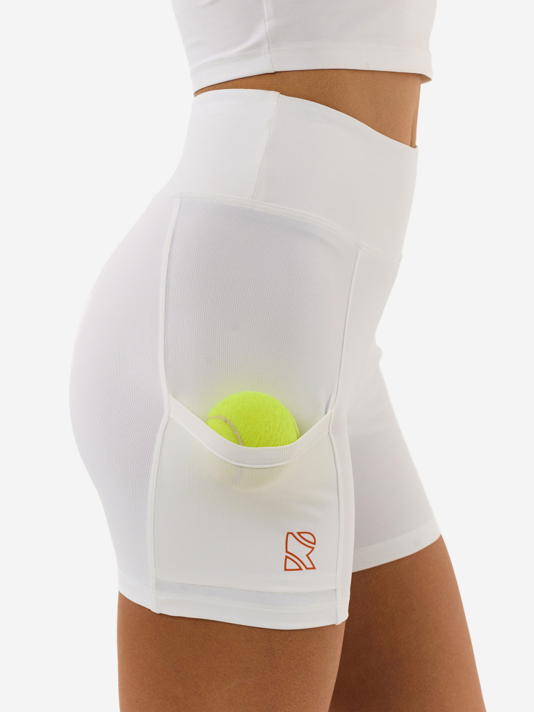 Велосипедки женские RAQUETA SPORT с карманами, White