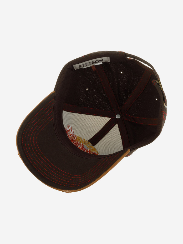 Бейсболка STETSON 7721170 BASEBALL CAP VINTAGE DISTRESSED (коричневый)
