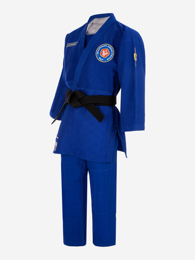Кимоно для дзюдо подростковое Clinch Judo Gold FDR синее