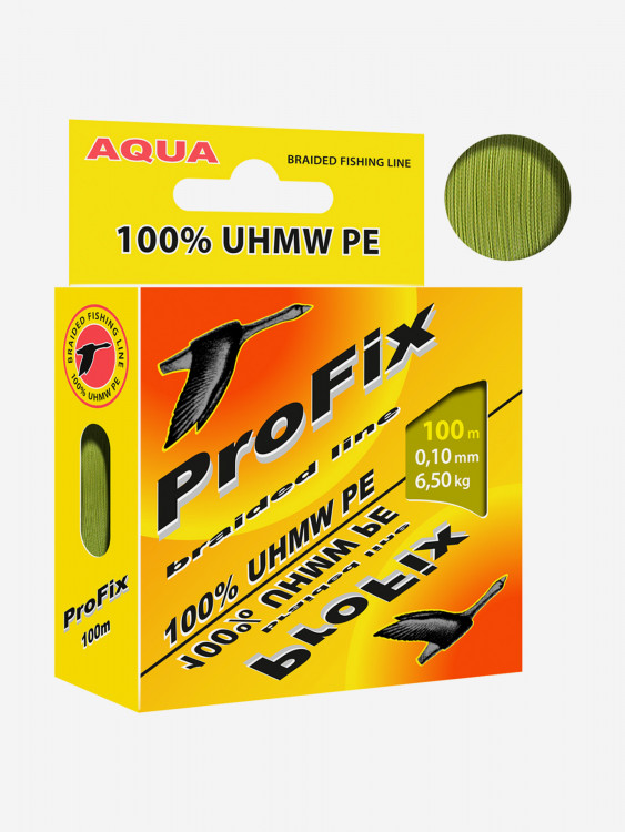 Плетеный шнур для рыбалки AQUA ProFix Olive 0,10mm 100m