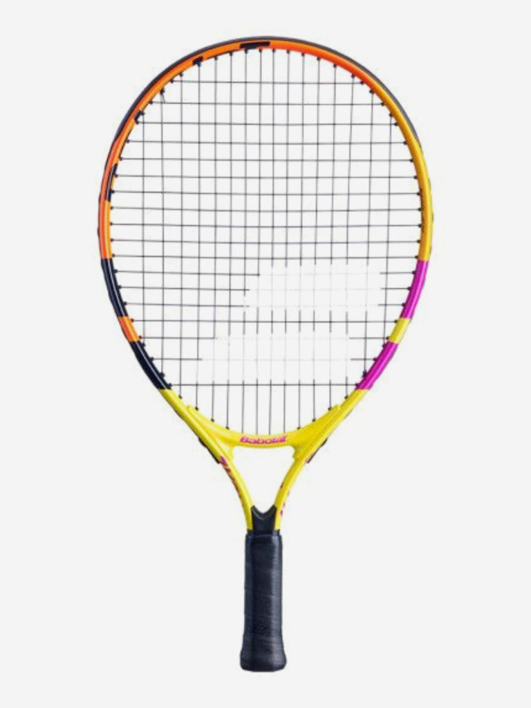 Ракетка для большого тенниса Babolat NADAL JUNIOR 19 с натяжкой, желтый/оранжевый (100) 0000