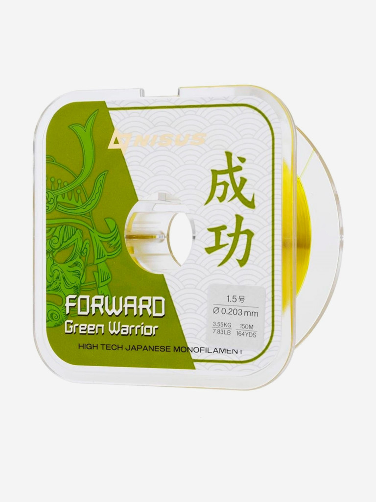 Леска для рыбалки Nisus FORWARD Green Warrior Nylon 0,203мм, 150м, 3,55кг, оливковый