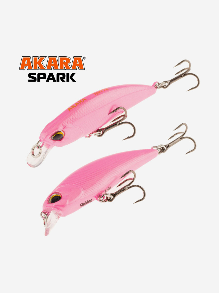 Воблер Akara Spark 50S минноу тонущий на форель, кумжу, окуня, голавля 3,5гр A200