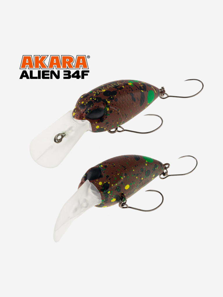 Воблер Akara Alien 34F кренк плавающий на форель 3,2гр A243