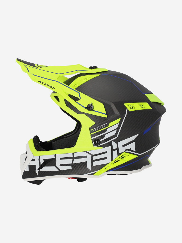 Мотошлем кроссовый взрослый Acerbis STEEL CARBON 22-06 Black/Fluo