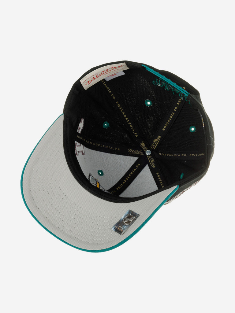 Бейсболка MITCHELL NESS HHSS7312-ADUYYPPPBLCK Anaheim Ducks NHL (черный)