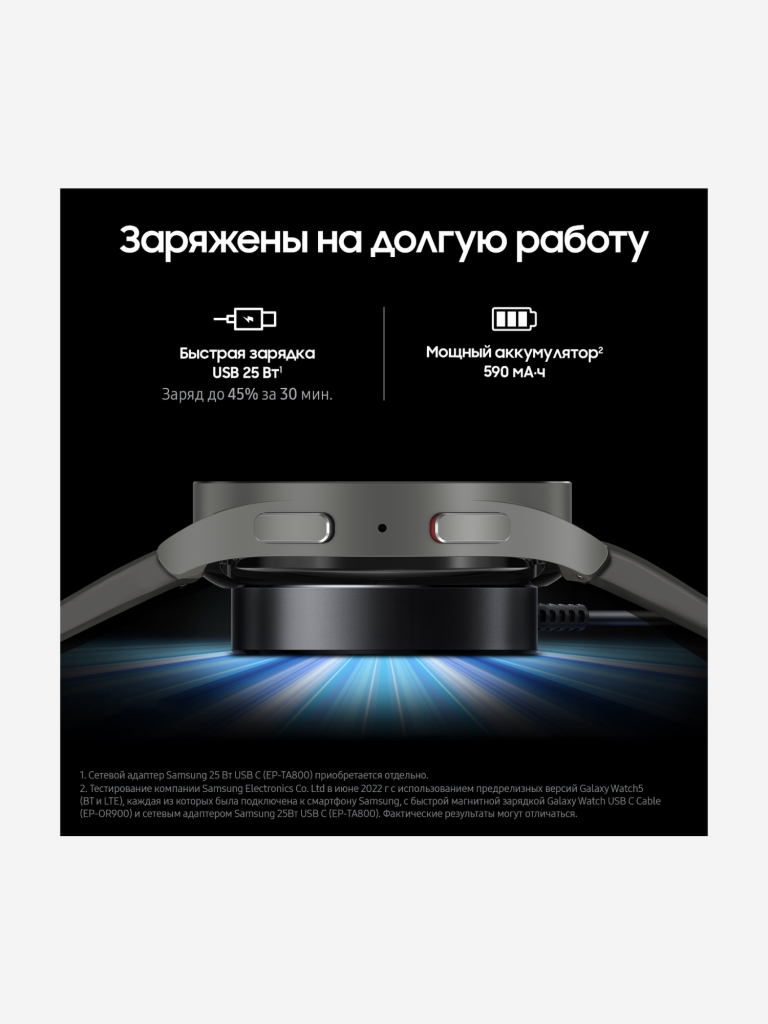 Смарт-часы Samsung Galaxy Watch5 Pro серый титан