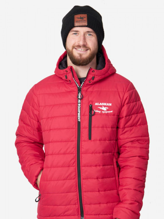 Куртка мужская Alaskan Juneau Red утепленная стеганая для рыбалки и охоты
