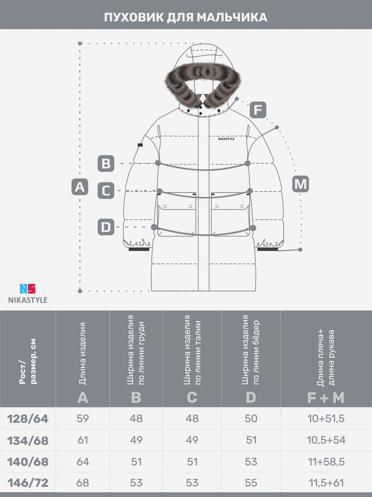 КУРТКА пуховая NIKASTYLE