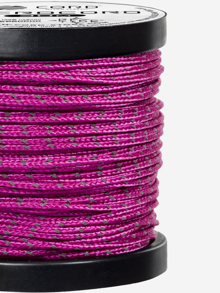 Микрокорд CORD катушка 30м светоотражающий (flamingo)