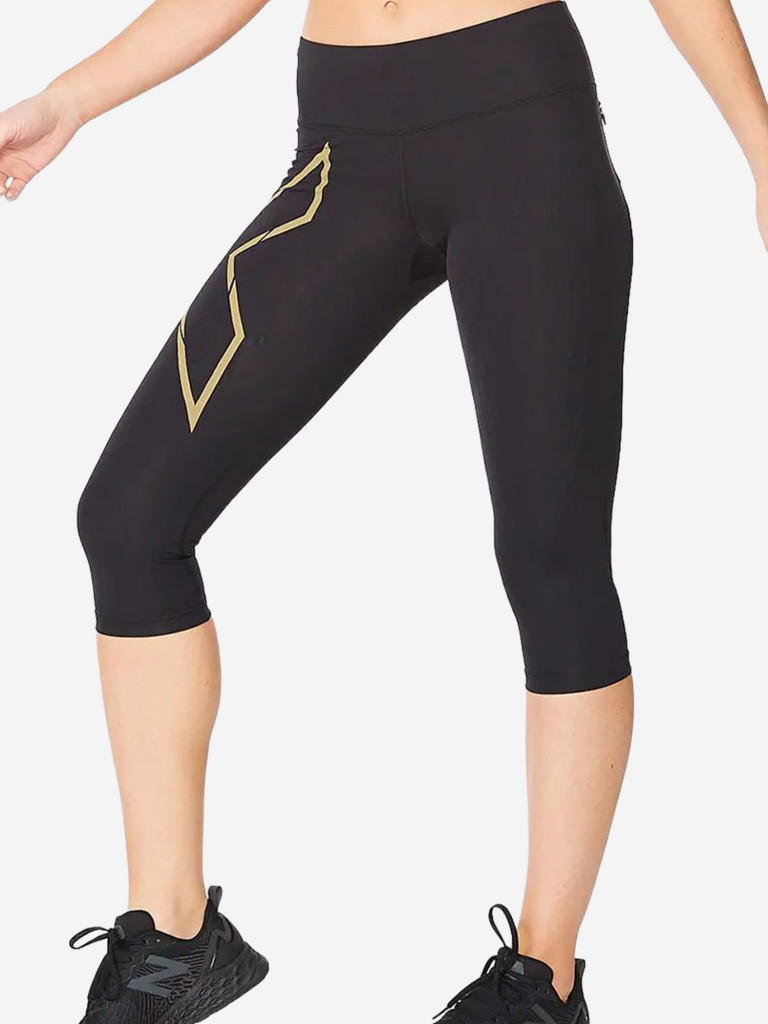 Компрессионные леггинсы 3/4 2XU Light Speed Mid-Rise Compression 3/4 T Lights