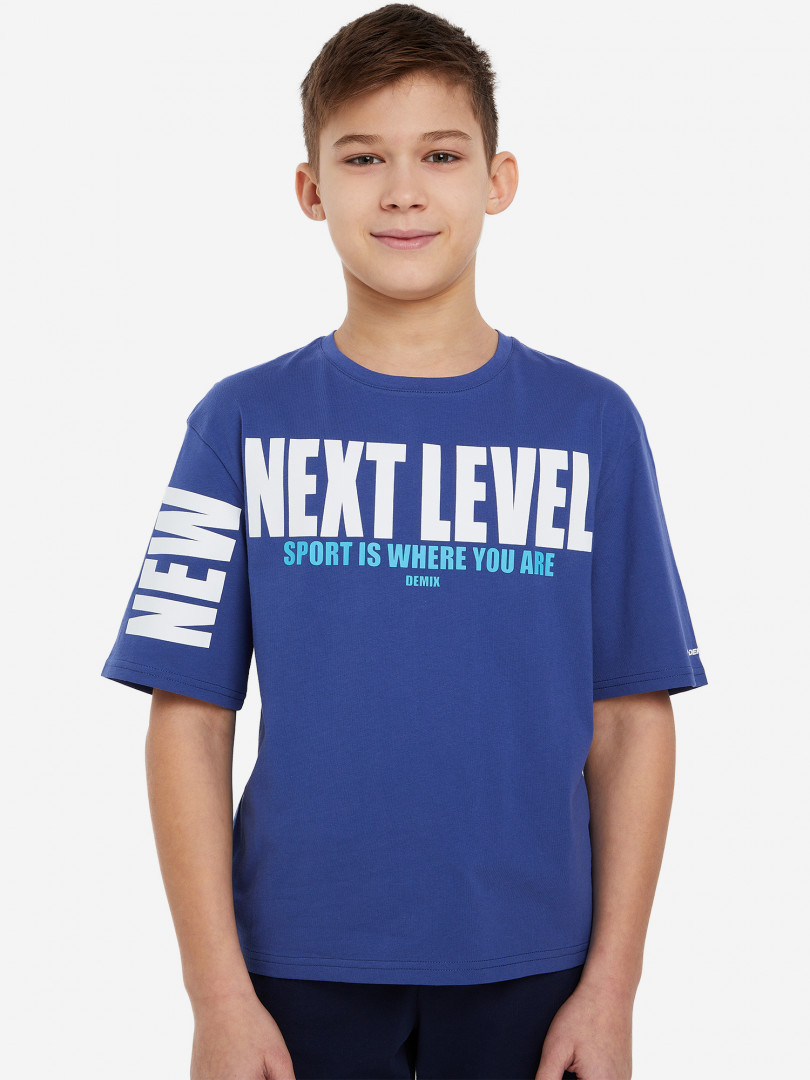 фото Футболка для мальчиков demix, синий