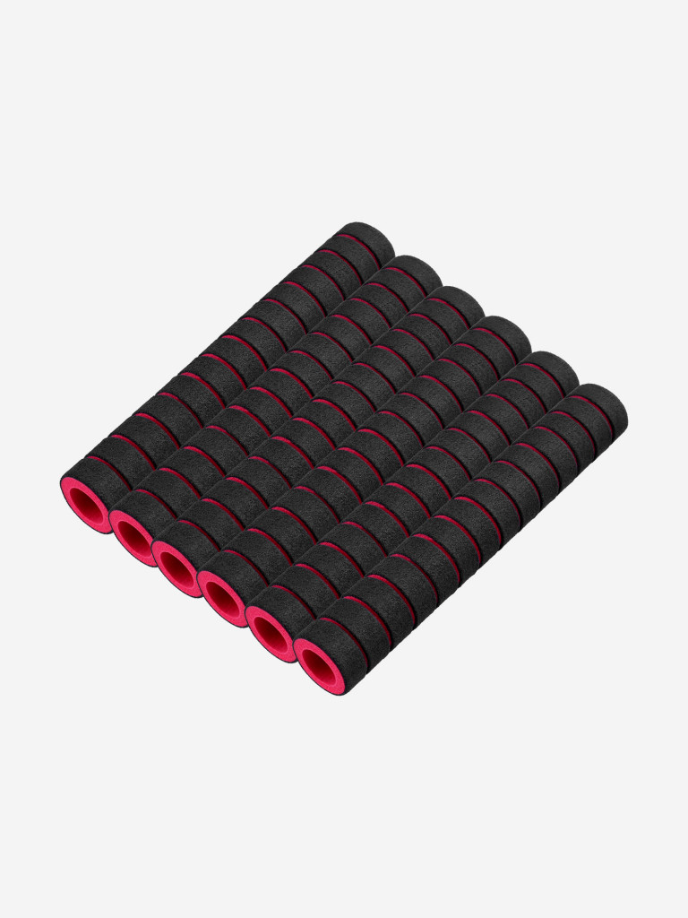 Неопреновые ручки грипсы WestSport 6 шт, черно-красные