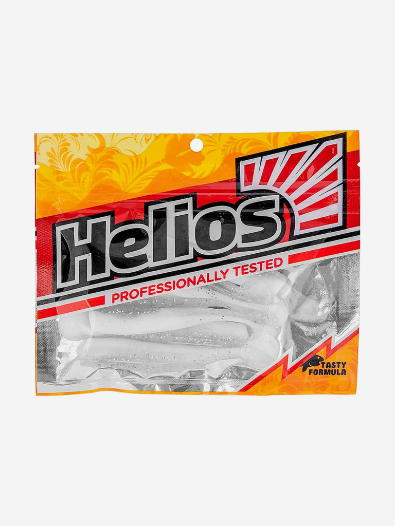 Мягкая приманка Helios Chebak, 3,15'' / 8 см, White & Sparkles, 7 шт (HS-3-002)