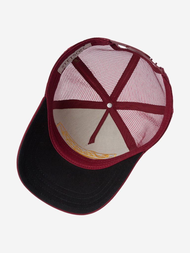 Бейсболка с сеточкой STETSON 7751103K TRUCKER CAP AMERICAN HERITAGE (малиновый)