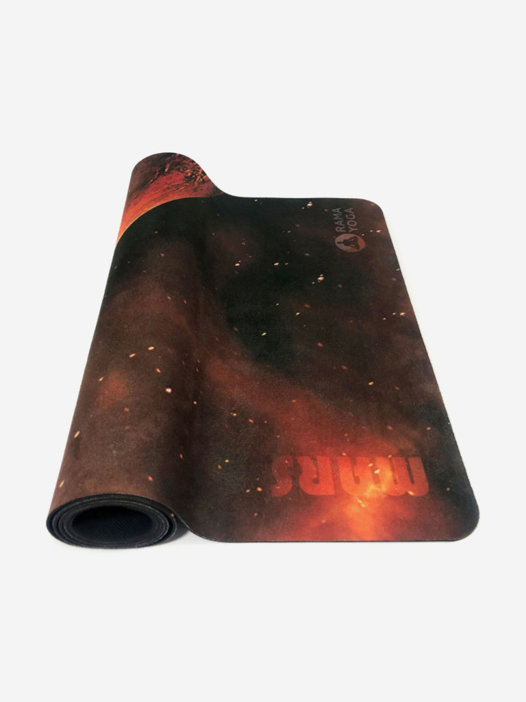 Коврик для йоги, фитнеса и пилатеса Mars Space Collection из микрофибры и каучука, 3,5 мм
