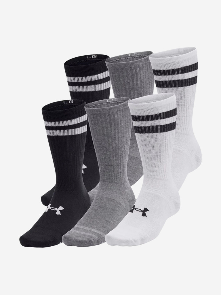 Носки высокие унисекс Under Armour UA Essential 6pk Crew