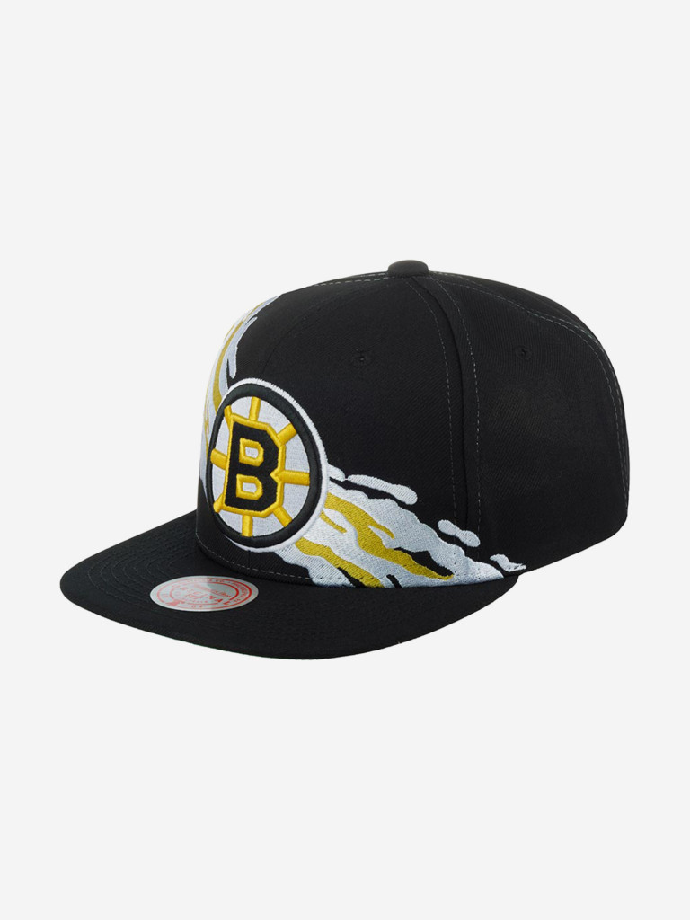Бейсболка с прямым козырьком MITCHELL NESS 6HSSSH22087-BBNBLCK Boston Bruins NHL