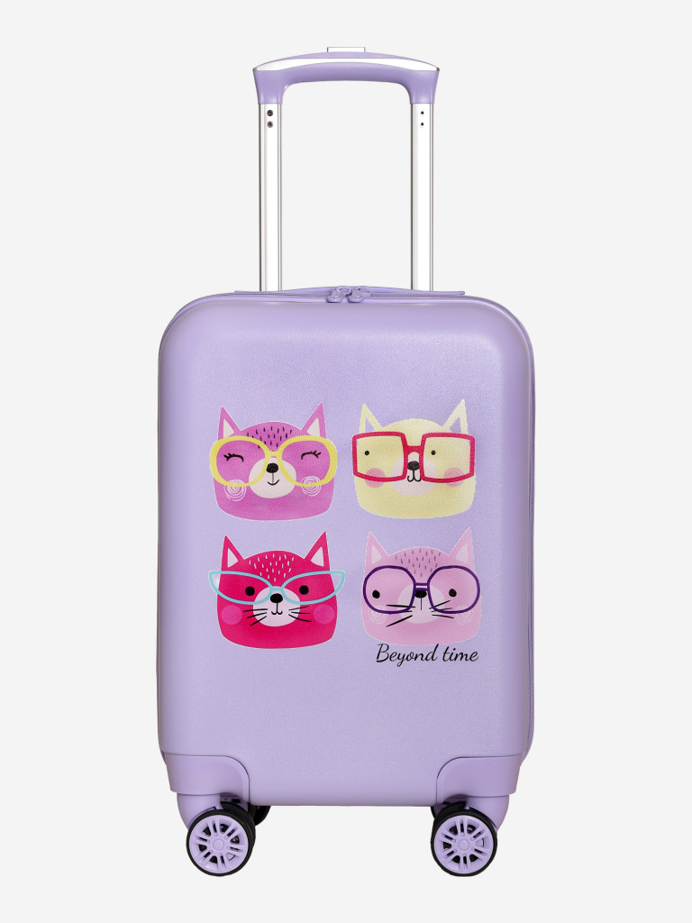 Чемодан детский BEYOND TIME R128 Котики сиреневый