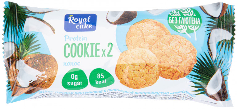 Печенье протеиновое Royal cake кокосовое