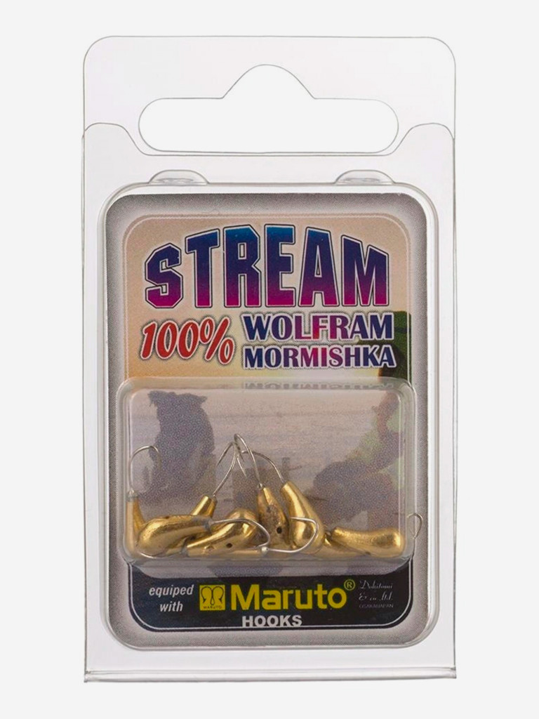 Мормышка Helios вольфрамовая Чесночинка с отверстием 3,5мм 0,85г Go (MW-1535-Go), 10 штук в упаковке