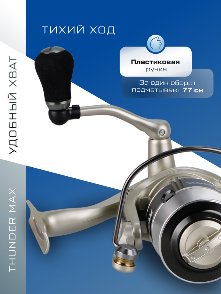 Катушкa FLAGMAN спиннинговая Thunder Max 3500 4+1ш.п.