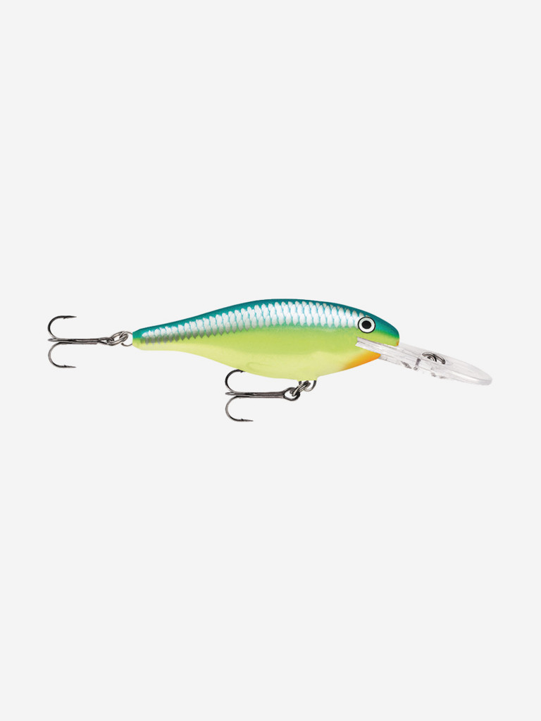 Воблер для рыбалки RAPALA Shad Rap 08, 8см, 11гр, цвет CRSD, плавающий