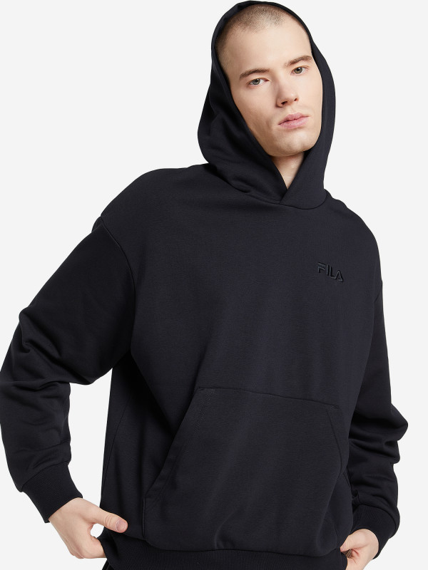Худи мужское оверсайз FILA арт. 125557 черный цвет — купить за 2499 руб. со скидкой 50 %, отзывы в интернет-магазине Спортмастер