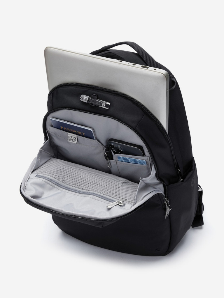 Рюкзак антивор Pacsafe V 16L All-around Backpack, черный, 16 л.