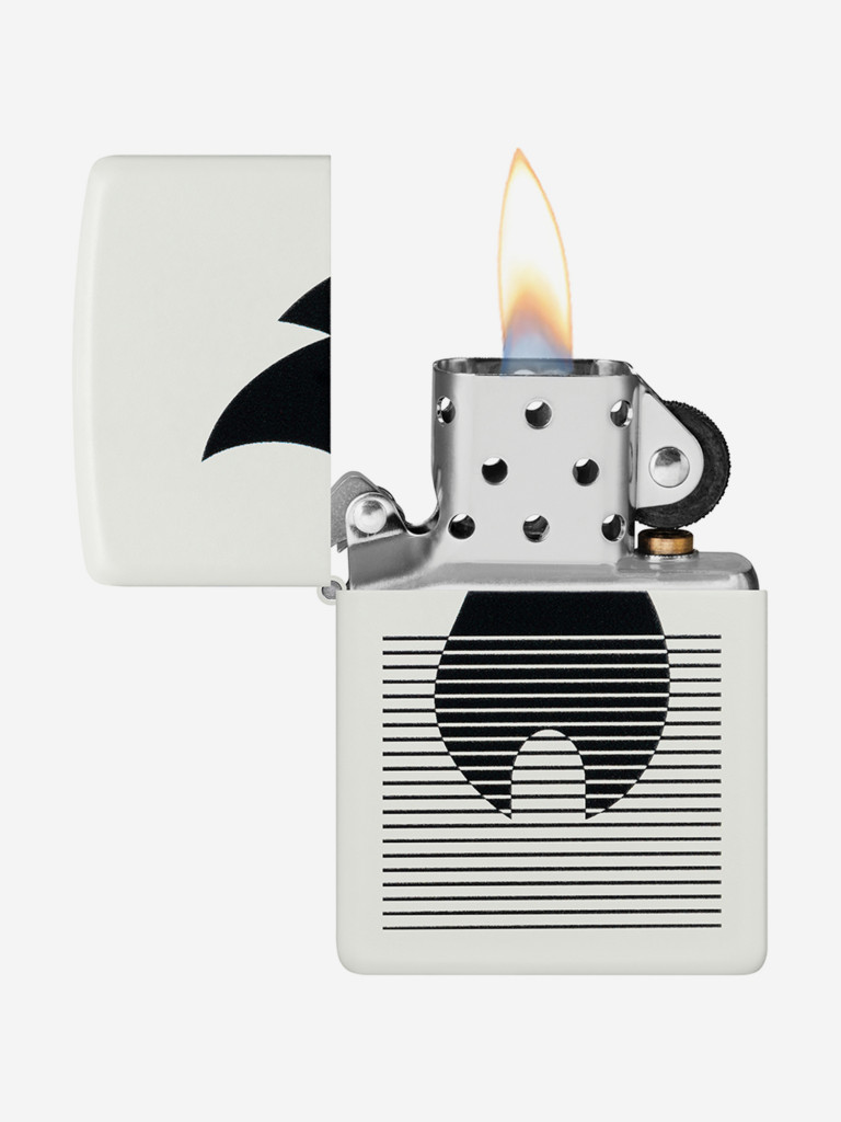 Зажигалка бензиновая ветроустойчивая Zippo Flame Gradient Design White Matte