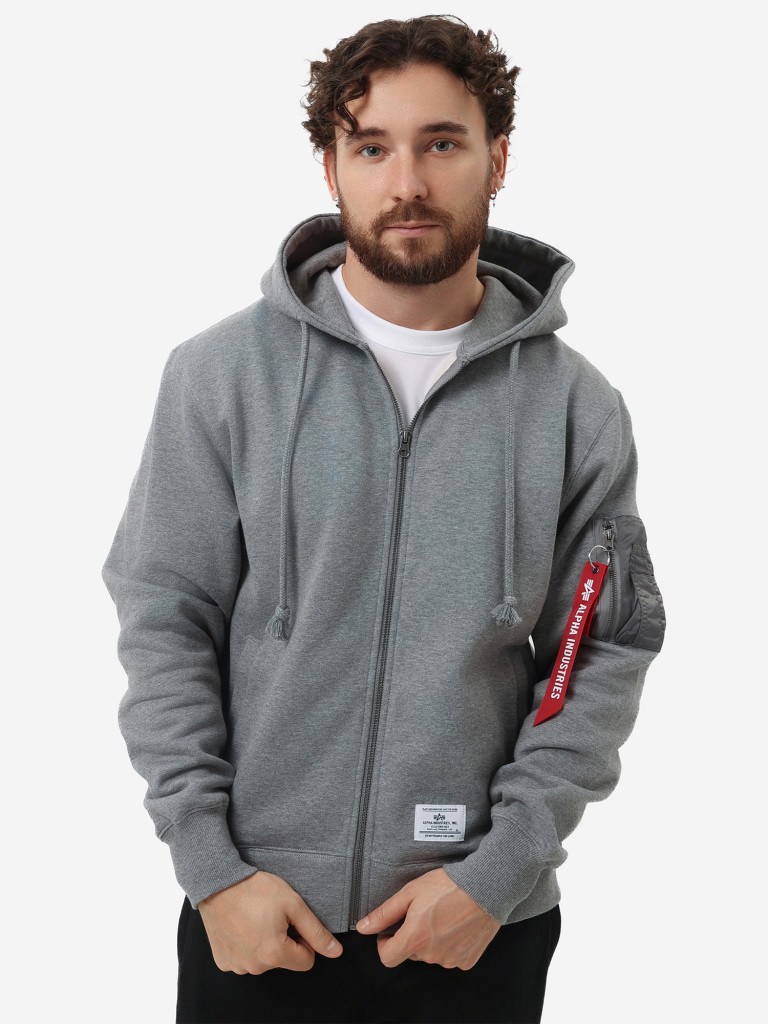 Толстовка с капюшоном на молнии Utility Pocket Full Zip Up Alpha Industries