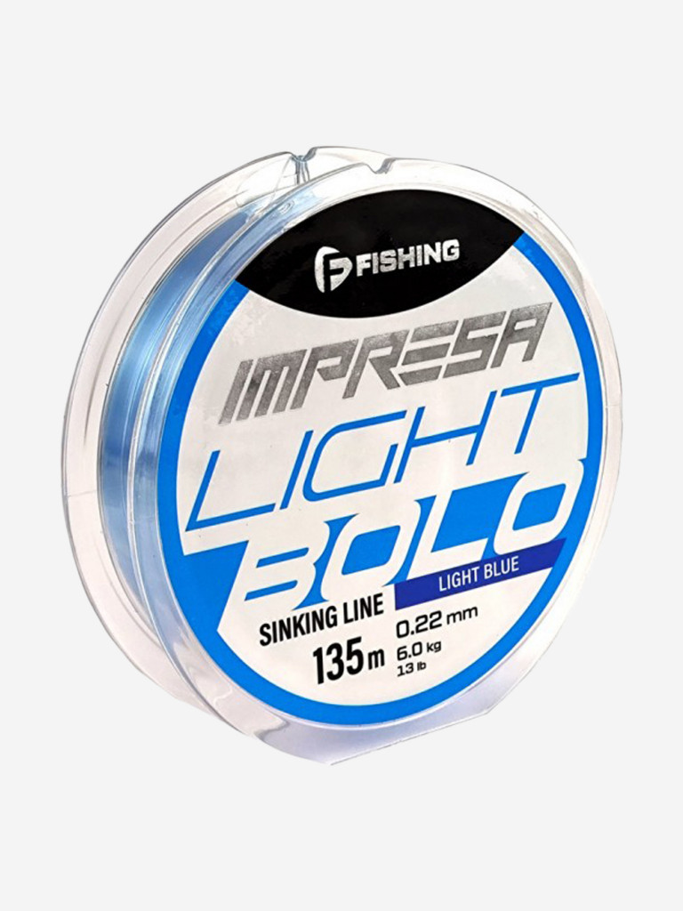 Леска Impresa Light Bolo Light Blue F-FISHING 135м 0,22мм 6кг/13lb