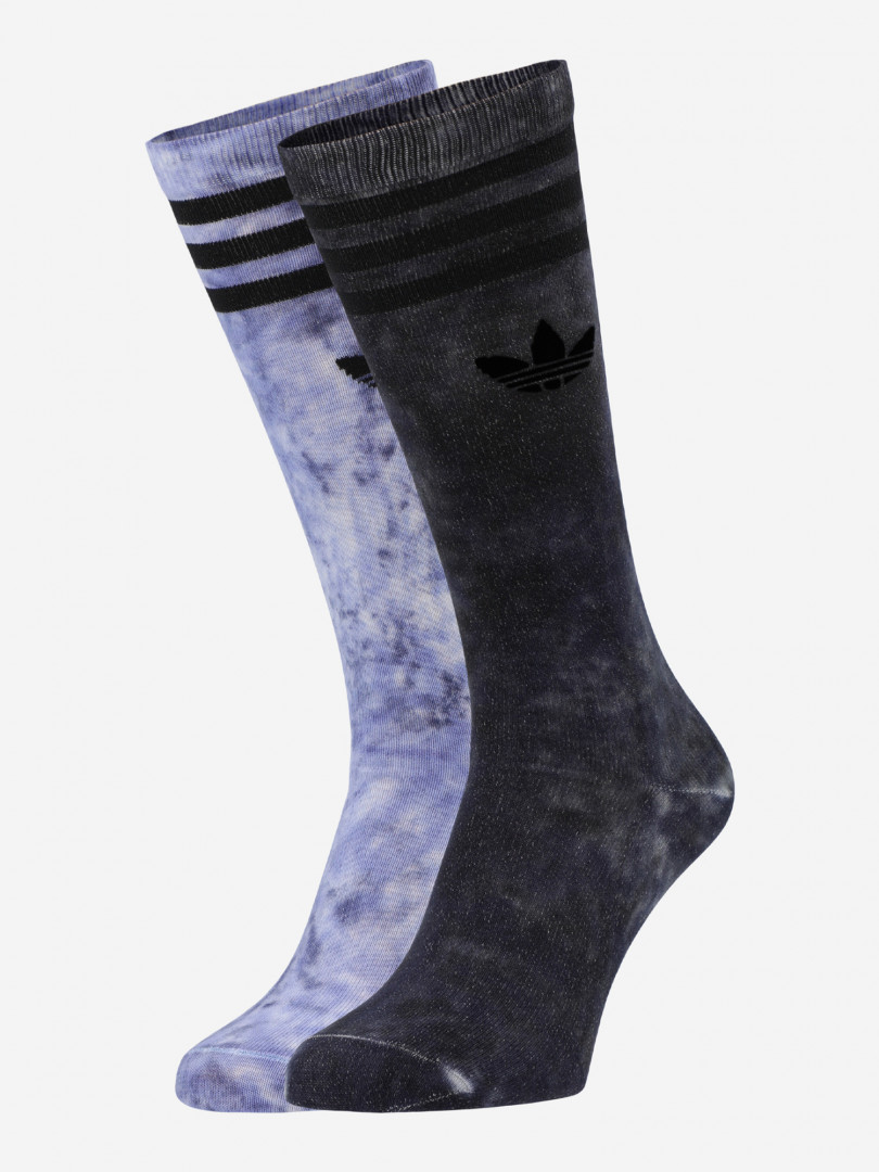 фото Носки adidas tie dye, 2 пары, черный