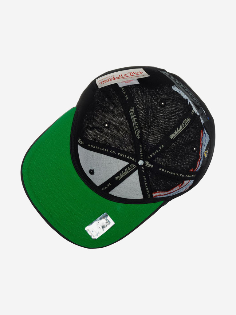 Бейсболка с прямым козырьком MITCHELL NESS 6HSSSH22087-WCABLCK Washington Capitals NHL (черный)