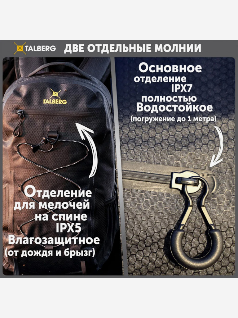 Герморюкзак CAMPUS 25 WP , черный