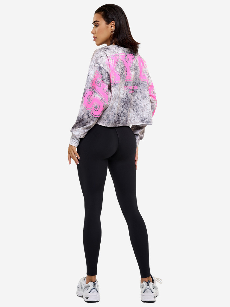 Толстовка укороченная Bona Fide Oversize Crop Longsleeve "Sexy Club"
