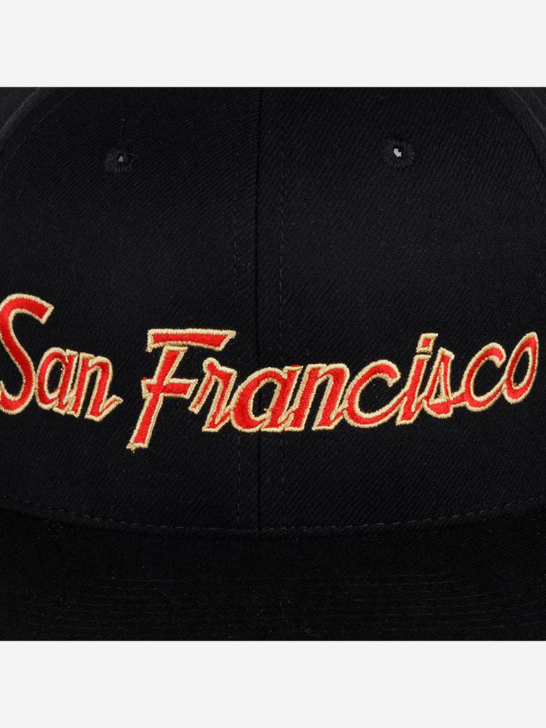 Бейсболка с прямым козырьком HOOD 100-MWL005-CA087-BK San Francisco II (черный)